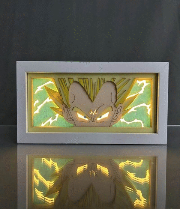 Lámpara 3D Multicolor - Vegeta Majin (Dragon Ball Z)